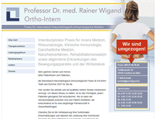 Tablet Screenshot of prof-wigand.de